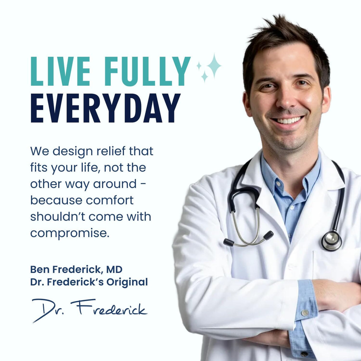 Dr. Frederick&#39;s Original Reversible Copper Infused Wrist Thumb Brace - 1 Brace - Spica Splint for De Quervain&#39;s Tendonitis, Arthritis, CMC, Pain Relief - Left or Right Hand - Fits Men and Women Thumb and Wrist Pain Dr. Frederick&#39;s Original 