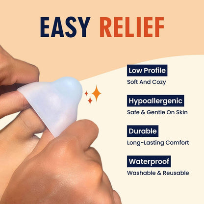 Dr. Frederick's Original Soft Gel Toe Protectors for Men & Women - 12 Pieces - Toe Caps for Foot Pain Relief - Flexible Cushions - Toe Sleeves for Ingrown Toenails, Corns, Calluses, Blisters Toe Care Dr. Frederick's Original 