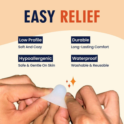 Dr. Frederick's Original Soft Gel Toe Protectors for Men & Women - 12 Pieces - Toe Caps for Foot Pain Relief - Flexible Cushions - Toe Sleeves for Ingrown Toenails, Corns, Calluses, Blisters Toe Care Dr. Frederick's Original 