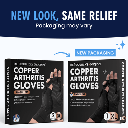 Dr. Frederick's Original Copper Comfort Gloves - 2 Gloves - Great for Typing and Everyday Activities - Fit Guaranteed Hand Pain Dr. Frederick's Original 