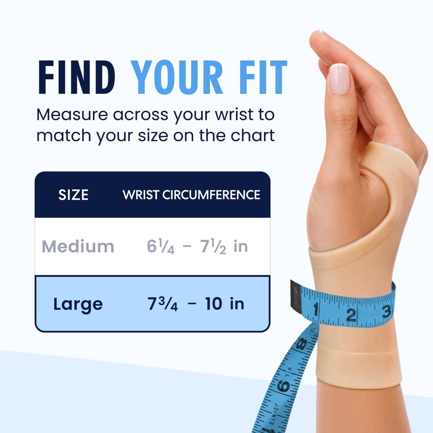Waterproof Gel Wrist Brace - Thumbless - 2 Pairs Hand & Finger Care Dr. Frederick's Original 