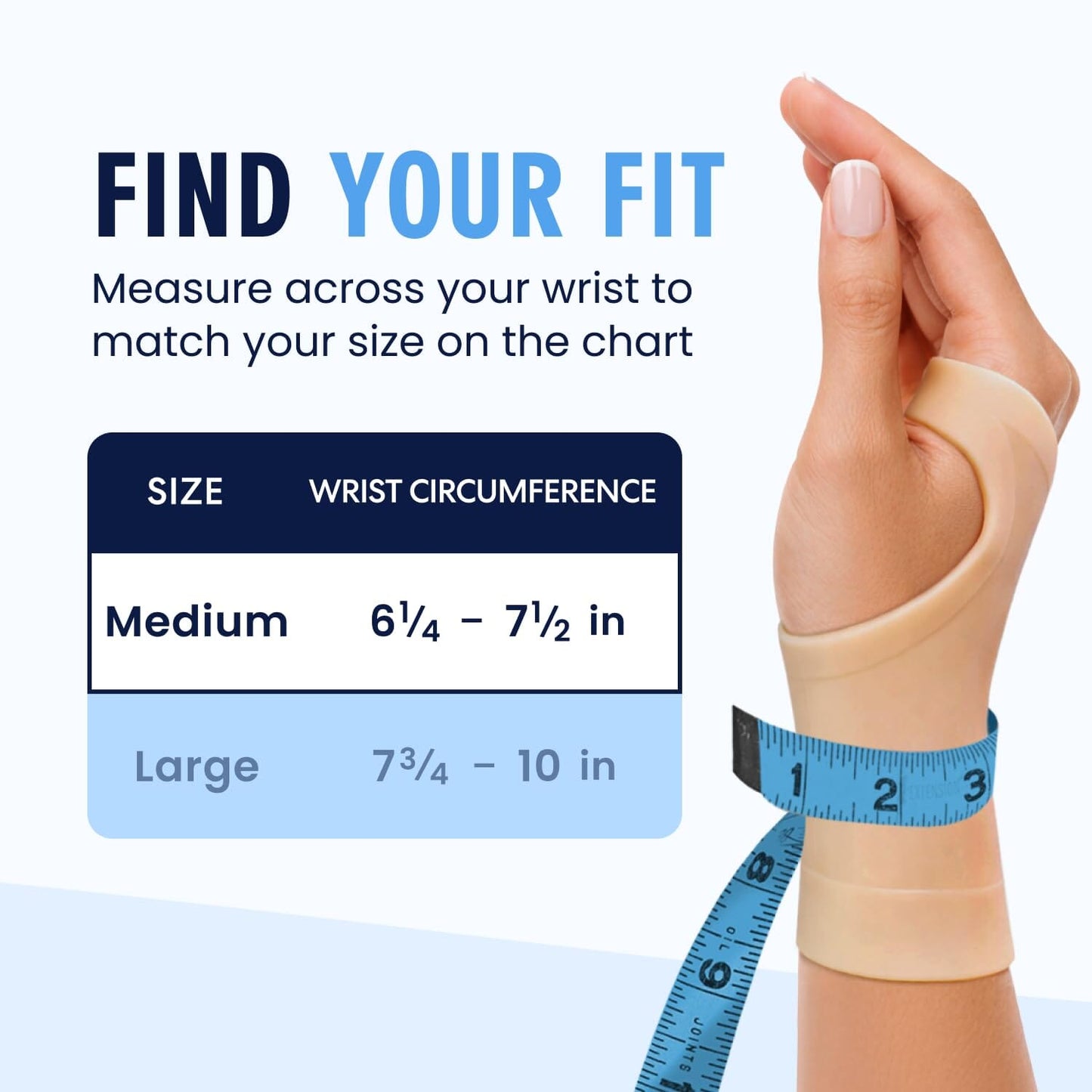 Waterproof Gel Wrist Brace - Thumbless - 2 Pairs Hand & Finger Care Dr. Frederick's Original 
