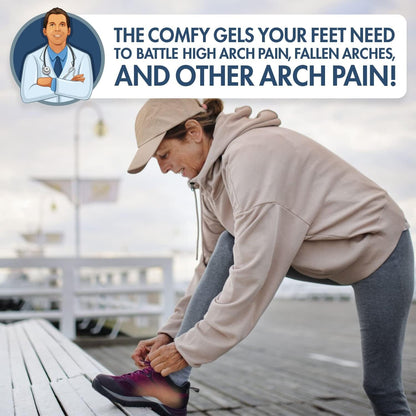 Dr. Frederick's Original Arch Support Insoles for Plantar Fasciitis Relief - 6Pcs - 1.10 cm Thick - High Arch Support Inserts for for Men & Women - Can be Worn with Shoes - PES Cavus Foot Pain Dr. Frederick's Original 