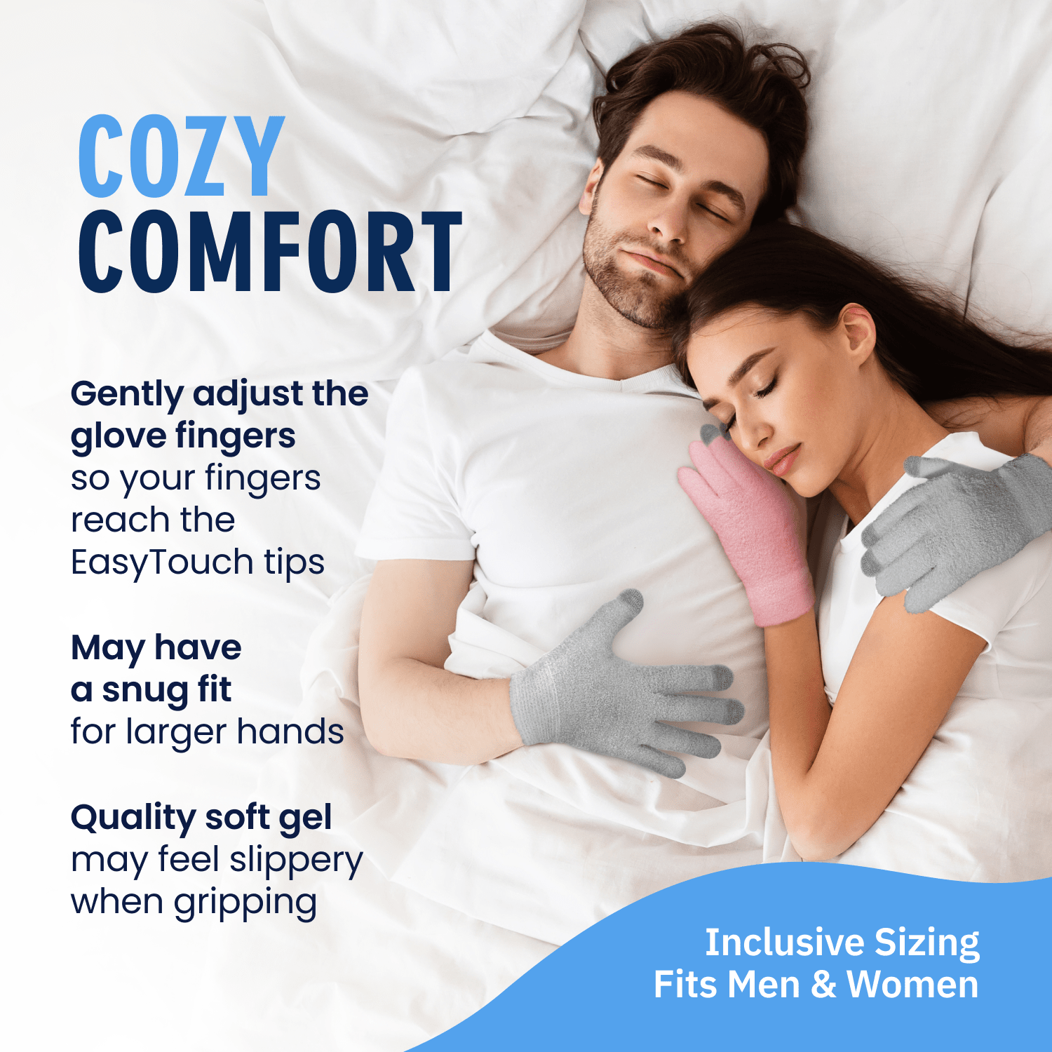 Dr. Frederick's Original Moisturizing Gel Gloves -- Deep Moisturizing and Fast Relief for Dry Hands -- Touchscreen-Friendly -- Mango Butter, Shea Butter, Jojoba, & Coconut Oil Moisturizing Therapy Dr. Frederick's Original 