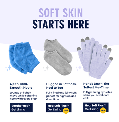 Dr. Frederick's Original Moisturizing Gel Gloves -- Deep Moisturizing and Fast Relief for Dry Hands -- Touchscreen-Friendly -- Mango Butter, Shea Butter, Jojoba, & Coconut Oil Moisturizing Therapy Dr. Frederick's Original 