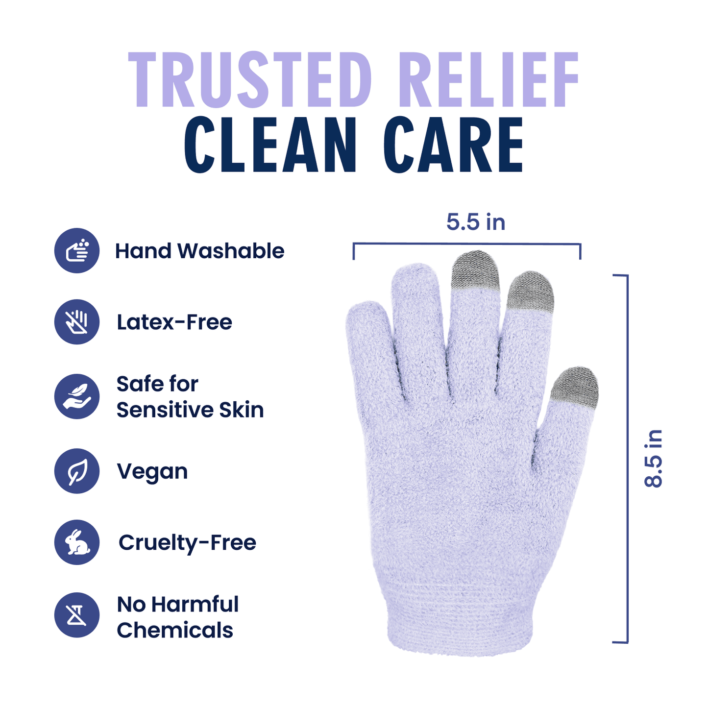 Dr. Frederick's Original Moisturizing Gel Gloves -- Deep Moisturizing and Fast Relief for Dry Hands -- Touchscreen-Friendly -- Mango Butter, Shea Butter, Jojoba, & Coconut Oil Moisturizing Therapy Dr. Frederick's Original 