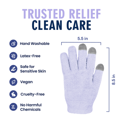 Dr. Frederick's Original Moisturizing Gel Gloves -- Deep Moisturizing and Fast Relief for Dry Hands -- Touchscreen-Friendly -- Mango Butter, Shea Butter, Jojoba, & Coconut Oil Moisturizing Therapy Dr. Frederick's Original 