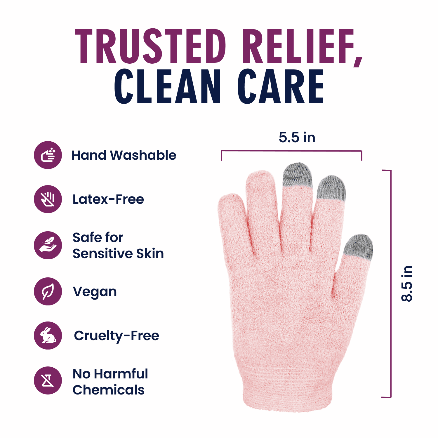 Dr. Frederick's Original Moisturizing Gel Gloves -- Deep Moisturizing and Fast Relief for Dry Hands -- Touchscreen-Friendly -- Mango Butter, Shea Butter, Jojoba, & Coconut Oil Moisturizing Therapy Dr. Frederick's Original 