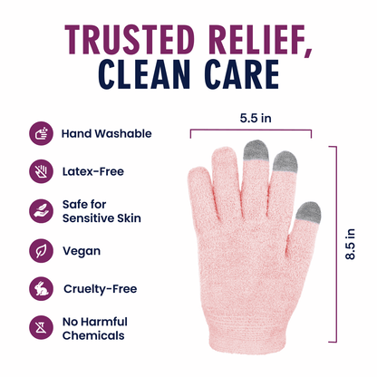Dr. Frederick's Original Moisturizing Gel Gloves -- Deep Moisturizing and Fast Relief for Dry Hands -- Touchscreen-Friendly -- Mango Butter, Shea Butter, Jojoba, & Coconut Oil Moisturizing Therapy Dr. Frederick's Original 