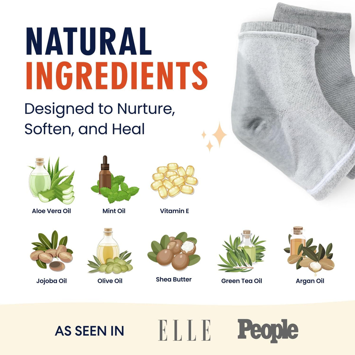 Dr. Frederick&#39;s Original Moisturizing Heel Socks for Cracked Heel Treatment - 6 Pairs - Socks for Dry Feet - Cracked Skin Repair &amp; Overnight Hydration - Foot Care for Women &amp; Men - Power Pack Cracked Heel Dr. Frederick&#39;s Original 