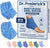 Dr. Frederick's Original Moisturizing Fuzzy Heel Socks - 2 Pairs - Cozy Gel-Lined Sleep Socks for Women & Men - Soothes Dry, Cracked Feet - Heel Repair - Blue Haven Dr. Frederick's Original 