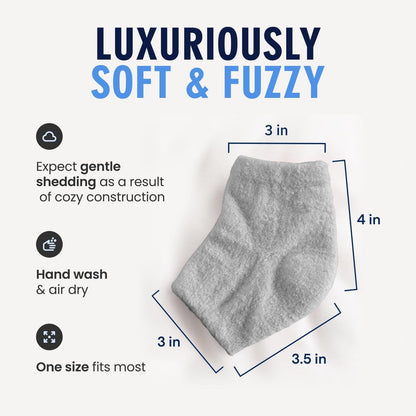 Fuzzy Moisturizing Heel Socks - SootheFast™ Gel - 2 Pairs Moisturizing Therapy Dr. Frederick's Original 