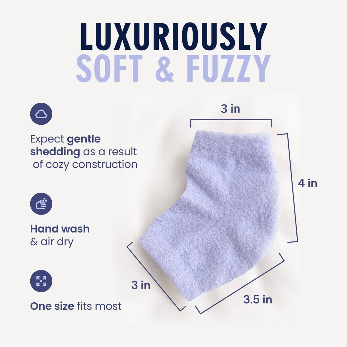 Dr. Frederick&#39;s Original Moisturizing Fuzzy Heel Socks - 2 Pairs - Cozy Gel-Lined Sleep Socks for Women &amp; Men - Soothes Dry, Cracked Feet - Heel Repair Dr. Frederick&#39;s Original 