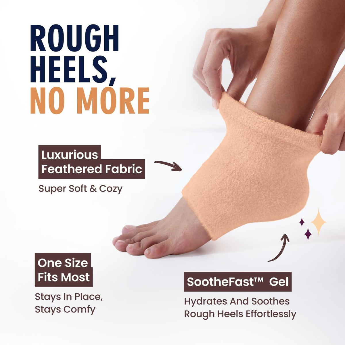 Dr. Frederick&#39;s Original Moisturizing Fuzzy Heel Socks - 2 Pairs - Cozy Gel-Lined Sleep Socks for Women &amp; Men - Soothes Dry, Cracked Feet - Heel Repair Dr. Frederick&#39;s Original 