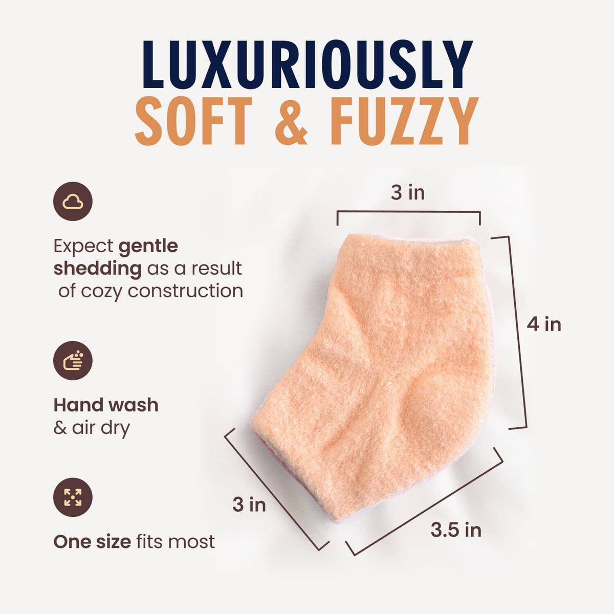 Dr. Frederick&#39;s Original Moisturizing Fuzzy Heel Socks - 2 Pairs - Cozy Gel-Lined Sleep Socks for Women &amp; Men - Soothes Dry, Cracked Feet - Heel Repair Dr. Frederick&#39;s Original 