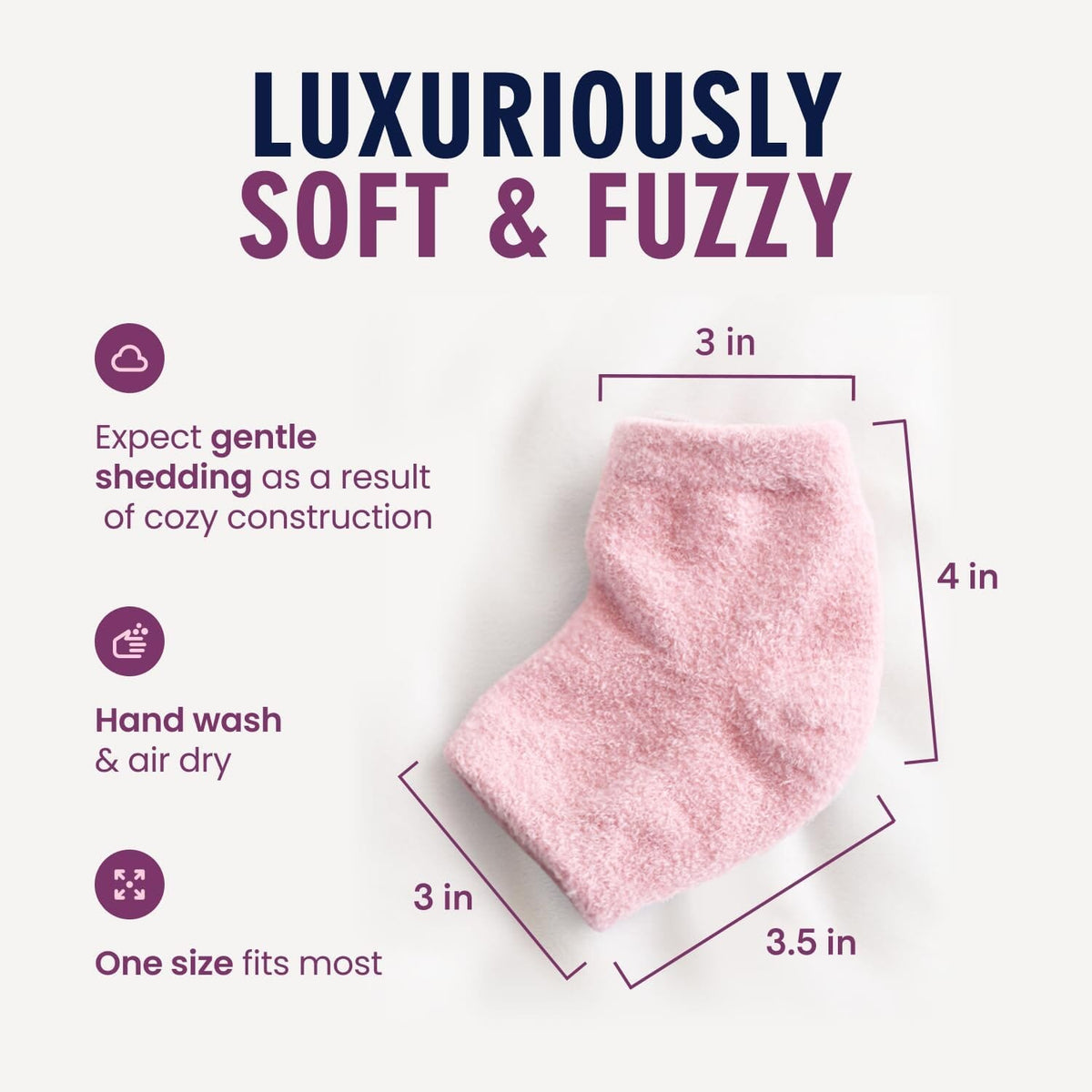 Dr. Frederick&#39;s Original Moisturizing Fuzzy Heel Socks - 2 Pairs - Cozy Gel-Lined Sleep Socks for Women &amp; Men - Soothes Dry, Cracked Feet - Heel Repair Dr. Frederick&#39;s Original 