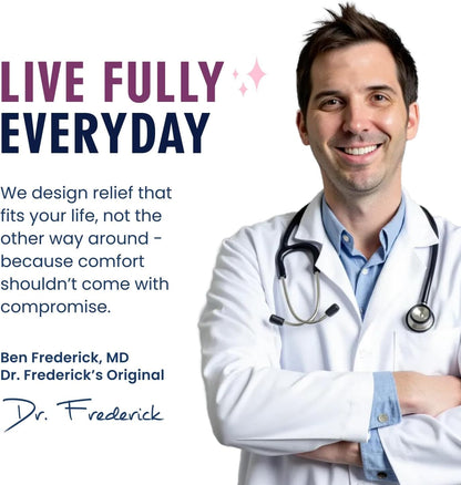Dr. Frederick's Original Moisturizing Fuzzy Heel Socks - 2 Pairs - Cozy Gel-Lined Sleep Socks for Women & Men - Soothes Dry, Cracked Feet - Heel Repair Dr. Frederick's Original 