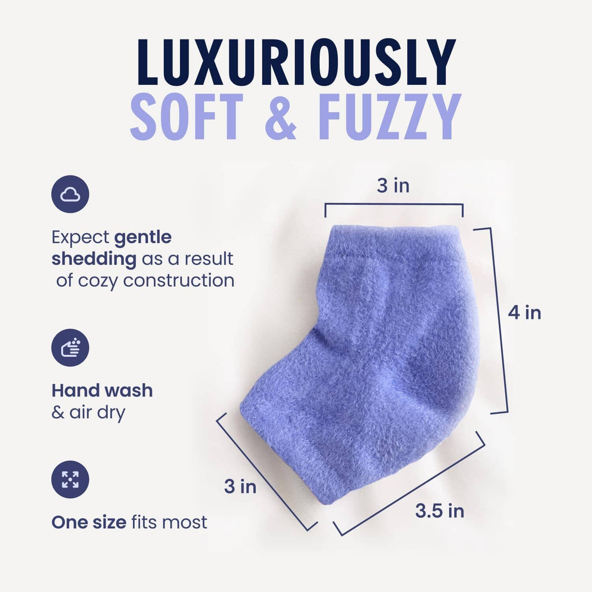 Dr. Frederick&#39;s Original Moisturizing Fuzzy Heel Socks - 2 Pairs - Cozy Gel-Lined Sleep Socks for Women &amp; Men - Soothes Dry, Cracked Feet - Heel Repair Dr. Frederick&#39;s Original 