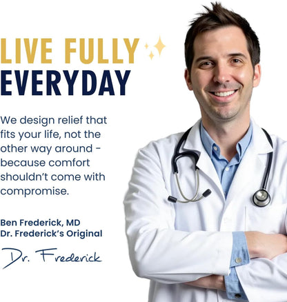 Dr. Frederick's Original Moisturizing Fuzzy Heel Socks - 2 Pairs - Cozy Gel-Lined Sleep Socks for Women & Men - Soothes Dry, Cracked Feet - Heel Repair Dr. Frederick's Original 