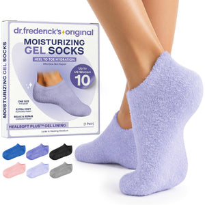 Moisturizing Gel Socks - HealSoft Plus™ - 1 Pair Moisturizing Therapy Dr. Frederick's Original Lilac Leisure 