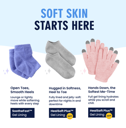Dr. Frederick's Original Moisturizing Gel Socks for Men & Women -- Dry Feet & Cracked Heel Treatment -- Full Foot Gel Lining with Mango Butter, Shea Butter, Jojoba & Coconut Oil Moisturizing Therapy Dr. Frederick's Original 
