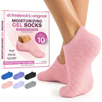 Moisturizing Gel Socks - HealSoft Plus™ - 1 Pair Moisturizing Therapy Dr. Frederick's Original Plush Pink 