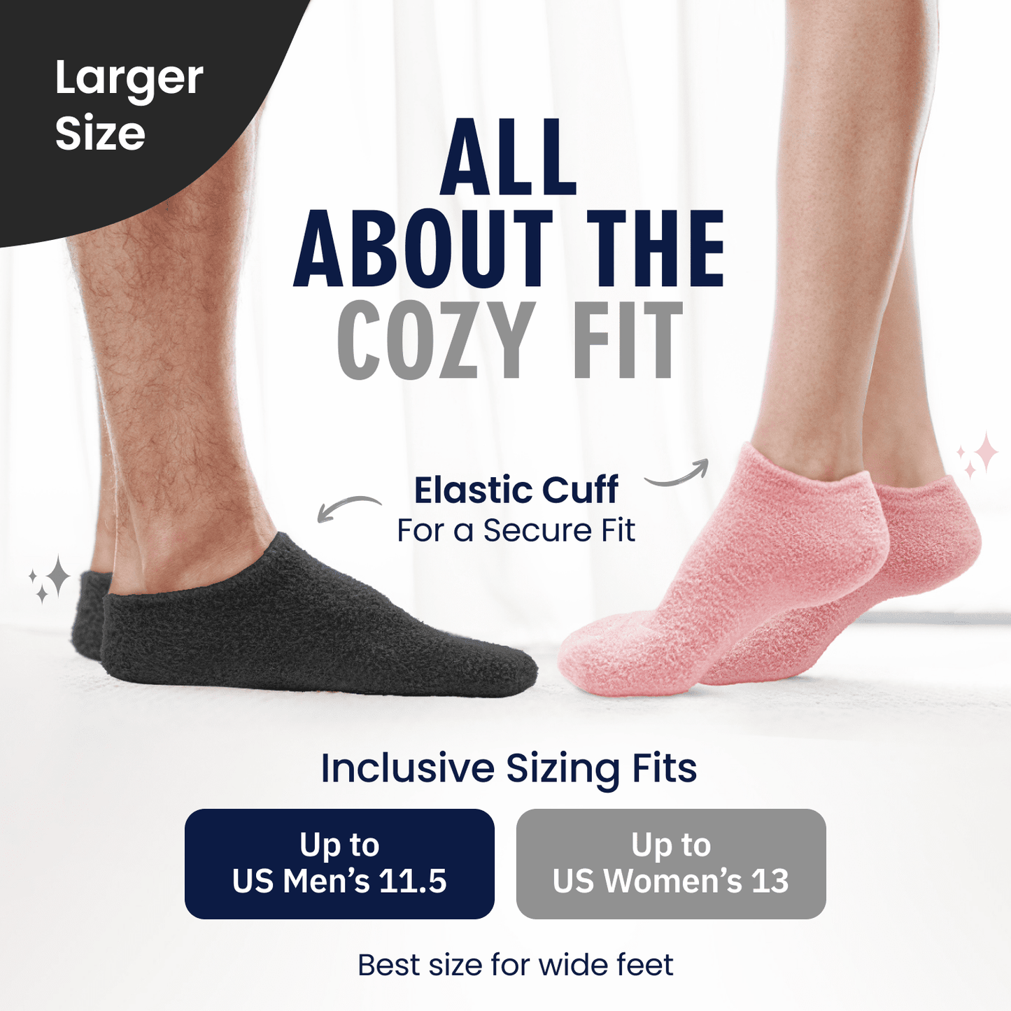 Moisturizing Gel Socks - HealSoft Plus™ - 1 Pair Moisturizing Therapy Dr. Frederick's Original 