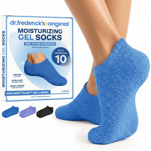 Moisturizing Gel Socks - HealSoft Plus™ - 1 Pair Moisturizing Therapy Dr. Frederick's Original Blue Haven 