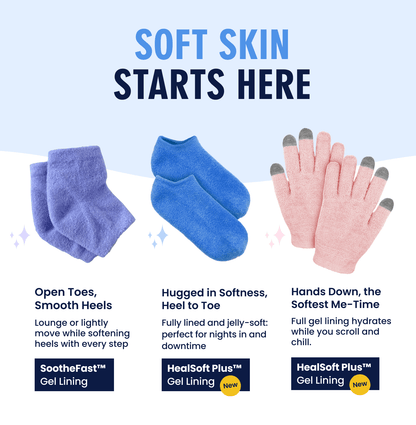 Moisturizing Gel Socks - HealSoft Plus™ - 1 Pair Moisturizing Therapy Dr. Frederick's Original 