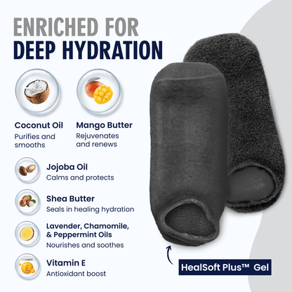 Moisturizing Gel Socks - HealSoft Plus™ - 1 Pair Moisturizing Therapy Dr. Frederick's Original 