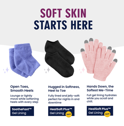 Moisturizing Gel Socks - HealSoft Plus™ - 1 Pair Moisturizing Therapy Dr. Frederick's Original 