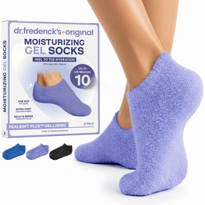 Moisturizing Gel Socks - HealSoft Plus™ - 1 Pair Moisturizing Therapy Dr. Frederick's Original Purple Paradise 