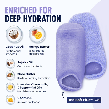 Moisturizing Gel Socks - HealSoft Plus™ - 1 Pair Moisturizing Therapy Dr. Frederick's Original 