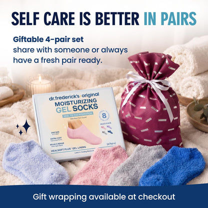Moisturizing Gel Socks - HealSoft Plus™ - 1 Pair Moisturizing Therapy Dr. Frederick's Original 
