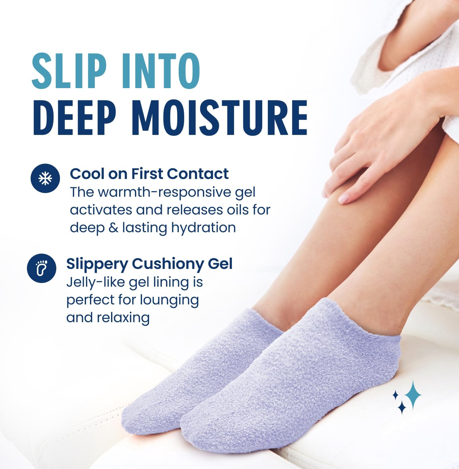 Moisturizing Gel Socks - HealSoft Plus™ - 1 Pair Moisturizing Therapy Dr. Frederick's Original 