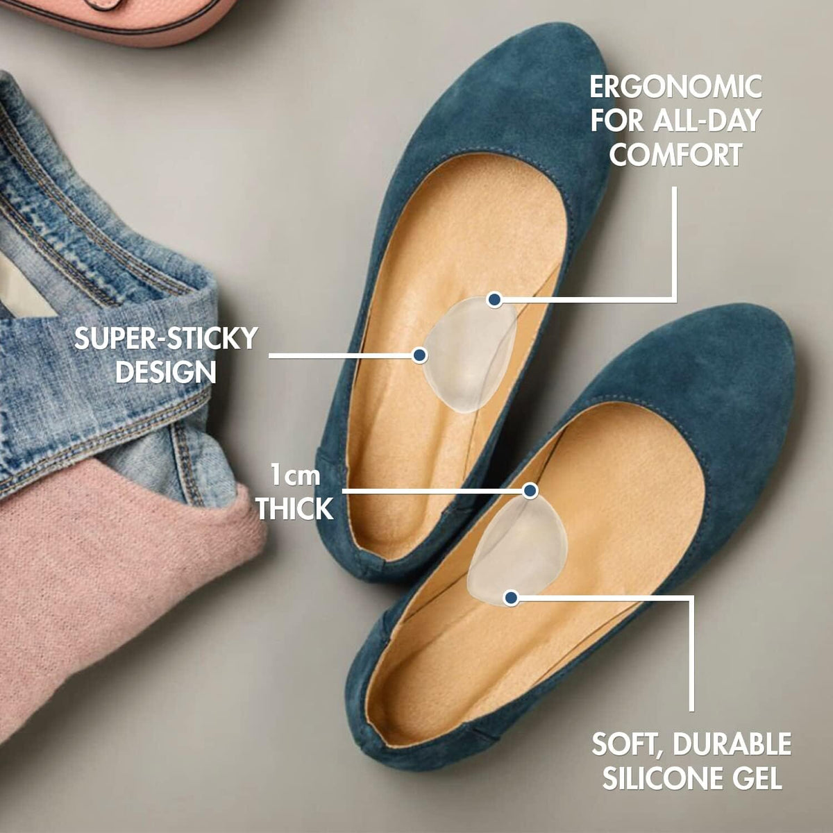 Dr. Frederick&#39;s Original Arch Support Insoles for Plantar Fasciitis Relief - 6Pcs - 1.10 cm Thick - High Arch Support Inserts for for Men &amp; Women - Can be Worn with Shoes - PES Cavus Foot Pain Dr. Frederick&#39;s Original 