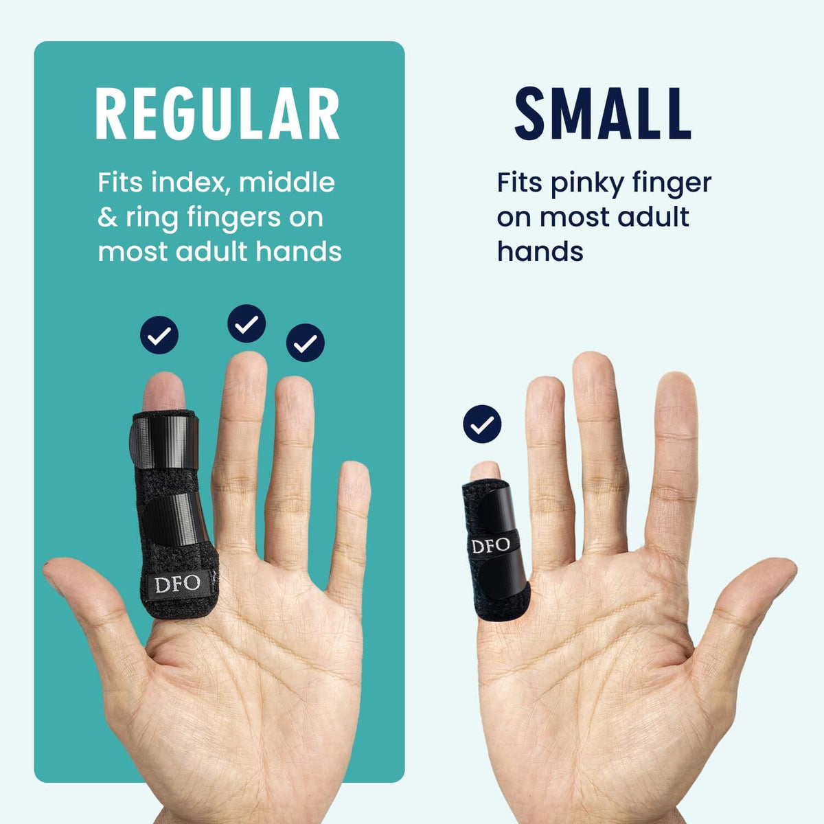 Dr. Frederick&#39;s Original Trigger Finger Splint - 2ct - Mallet Finger Splint - Finger Brace for Arthritis, Injury, Sprain - Fits Index, Middle, &amp; Ring Finger Pain Trigger Finger Dr. Frederick&#39;s Original 