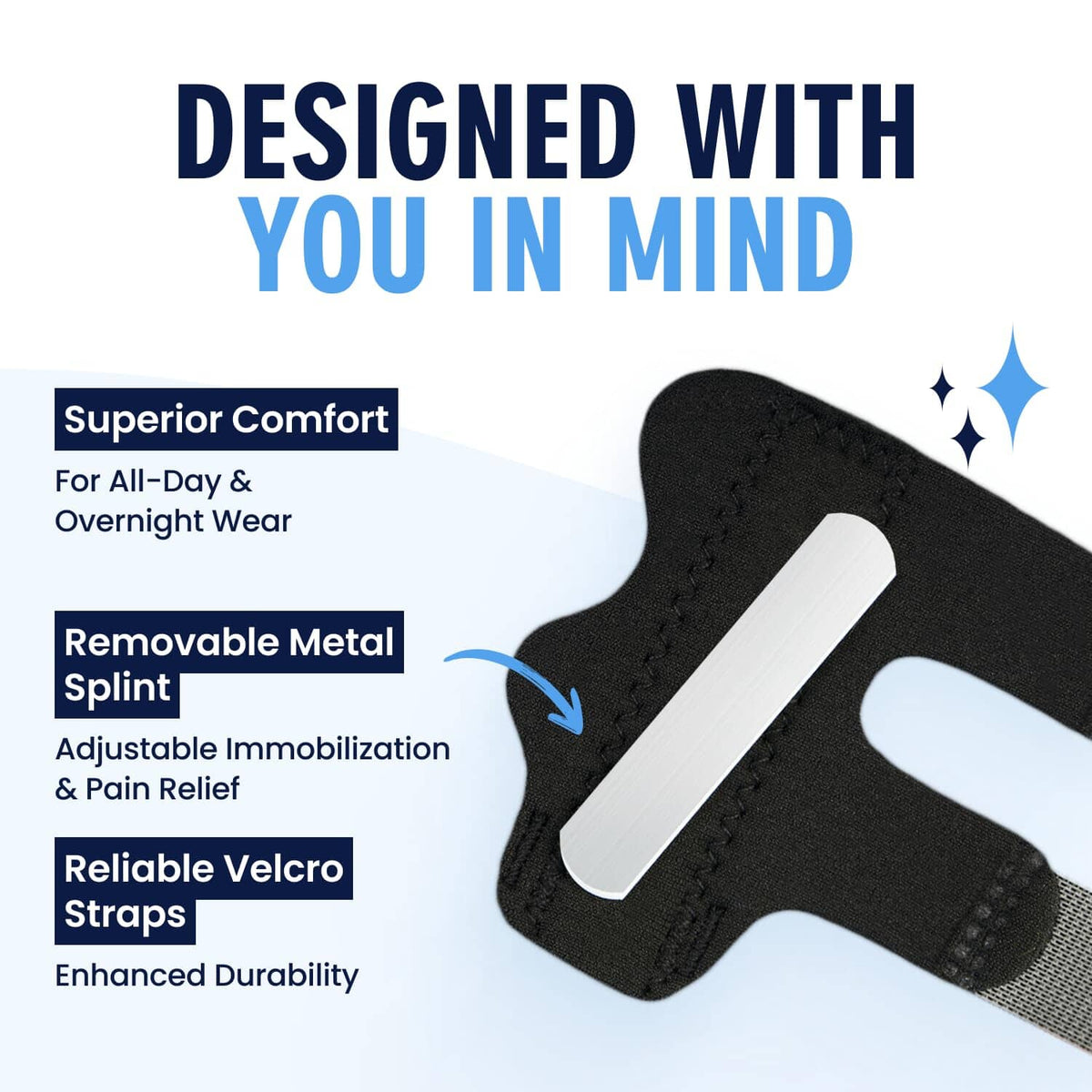Dr. Frederick&#39;s Original Trigger Finger Splint - 2ct - Mallet Finger Splint - Finger Brace for Arthritis, Injury, Sprain - Fits Index, Middle, &amp; Ring Finger Pain Trigger Finger Dr. Frederick&#39;s Original 