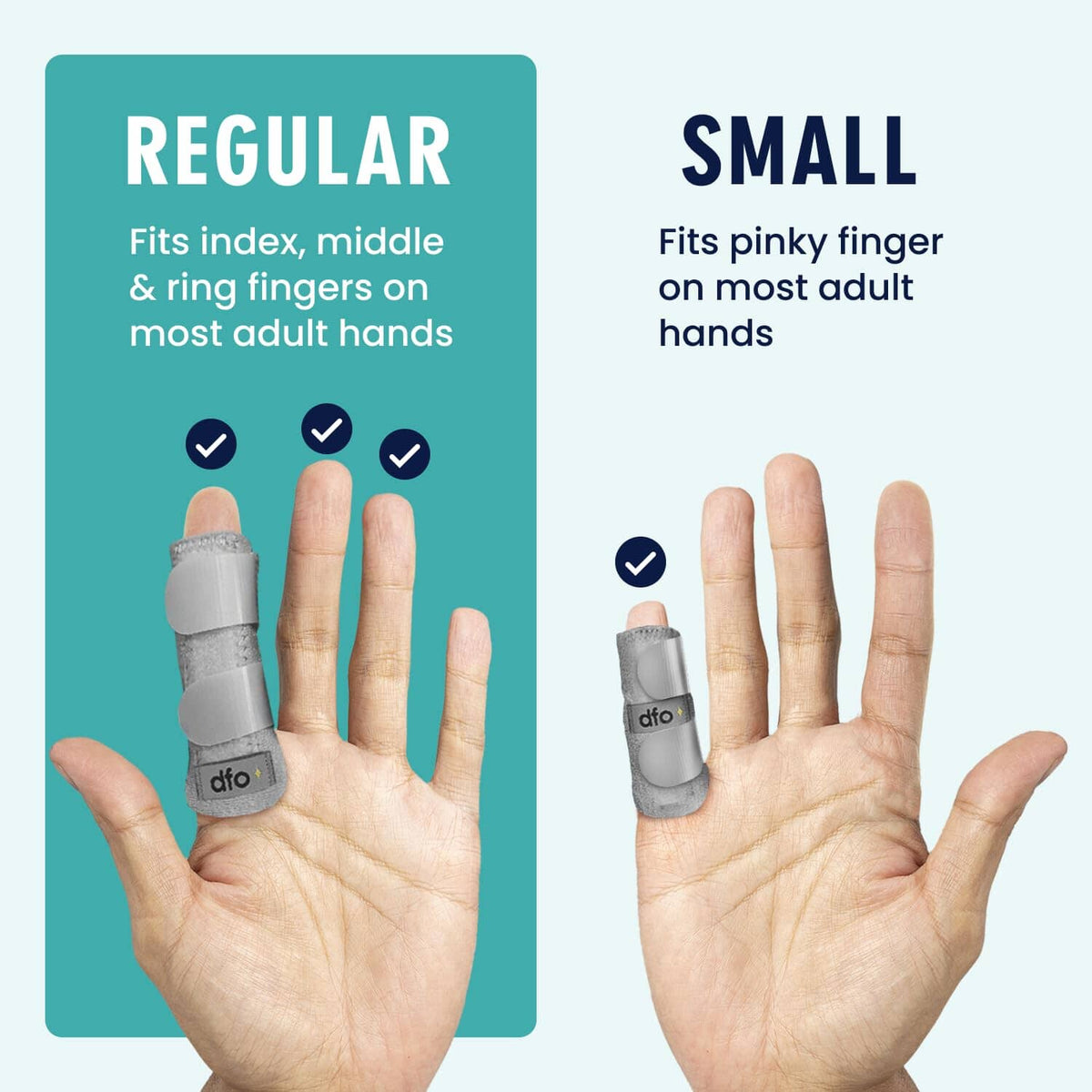 Dr. Frederick&#39;s Original Trigger Finger Splint - 2ct - Mallet Splint &amp; Brace for Arthritis, Injury, &amp; Sprain - Fits Index, Middle, Ring Fingers - Adjustable - All-Day Comfort - Doctor-Developed - Gray Dr. Frederick&#39;s Original 