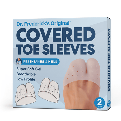 Dr. Frederick's Original All-Day Comfort Toe Sleeves - 4 ct - Gel Toe Caps with Metatarsal Pads for Pain Relief - Breathable Design for Men & Women Toe Care Dr. Frederick's Original 