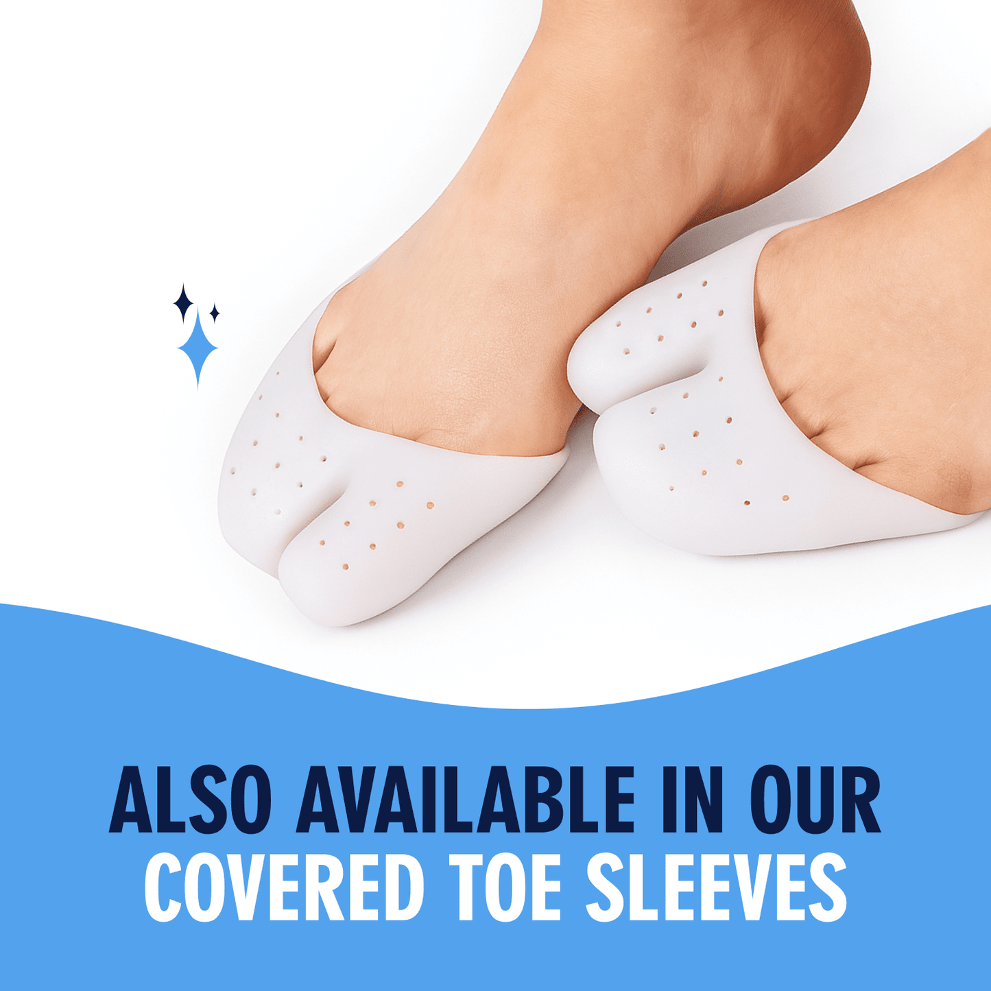 Dr. Frederick's Original Open Toe Sleeves | Half Toe Sleeve Metatarsal Pads | 4 Pieces | Ball of Foot Cushions | Great for Calluses and Blisters | for Men and Women | Perfect for High Heel Shoes Toe Care Dr. Frederick's Original 