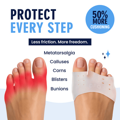 Dr. Frederick's Original Metatarsal Sleeves Plus - 50% More Cushioning - 4 Pieces - Metatarsal Pads for Women & Men Foot Inserts Dr. Frederick's Original 