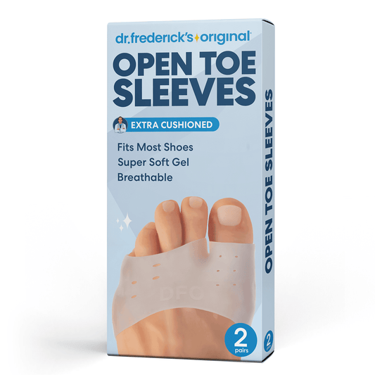Dr. Frederick's Original Metatarsal Sleeves Plus - 50% More Cushioning - 4 Pieces - Metatarsal Pads for Women & Men Foot Inserts Dr. Frederick's Original 