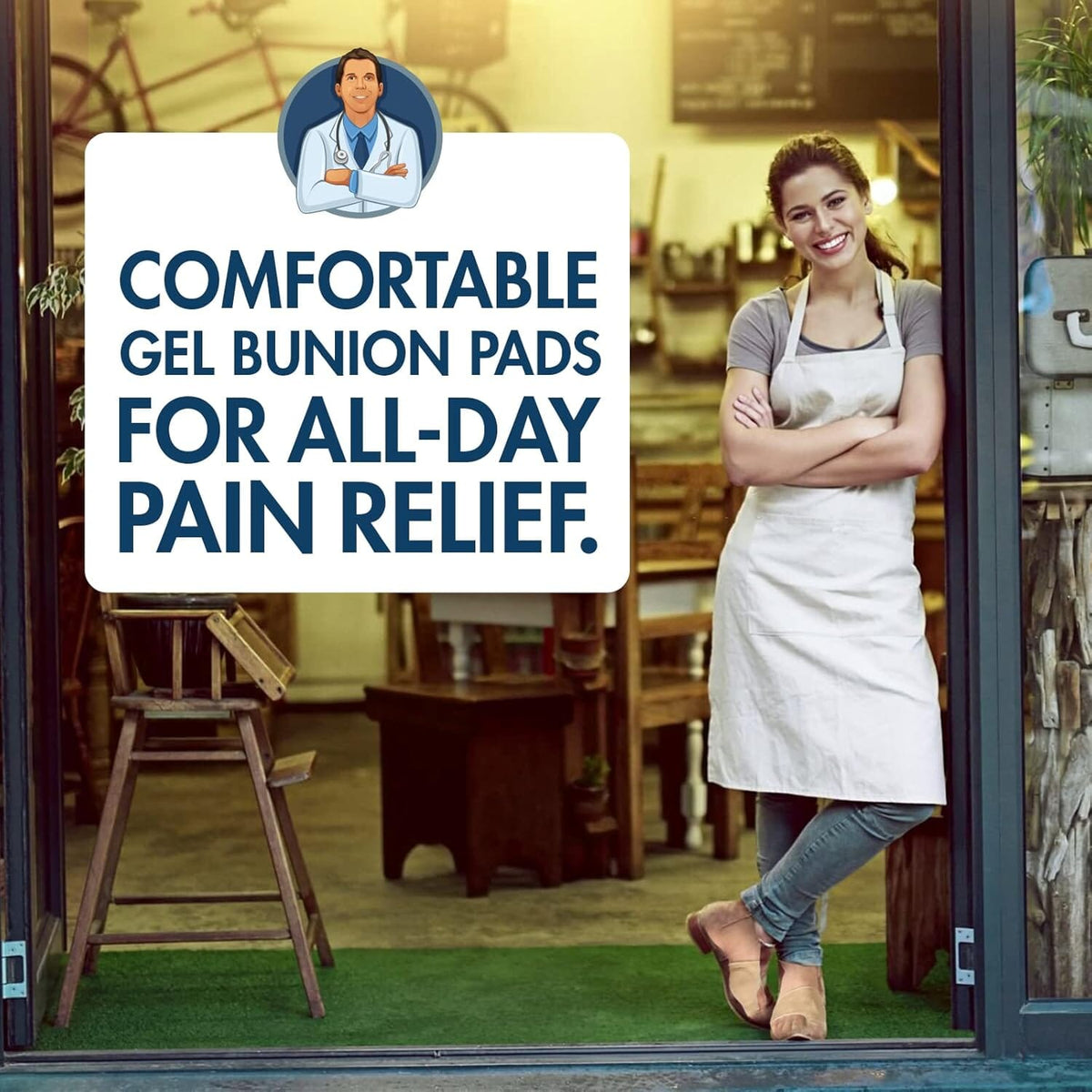 Dr. Frederick&#39;s Original Bunion Sleeves - 2 ct - Orthopedic Relief Socks for Pain - Gel Pad Cushion for Big Toe Foot Pain Dr. Frederick&#39;s Original 