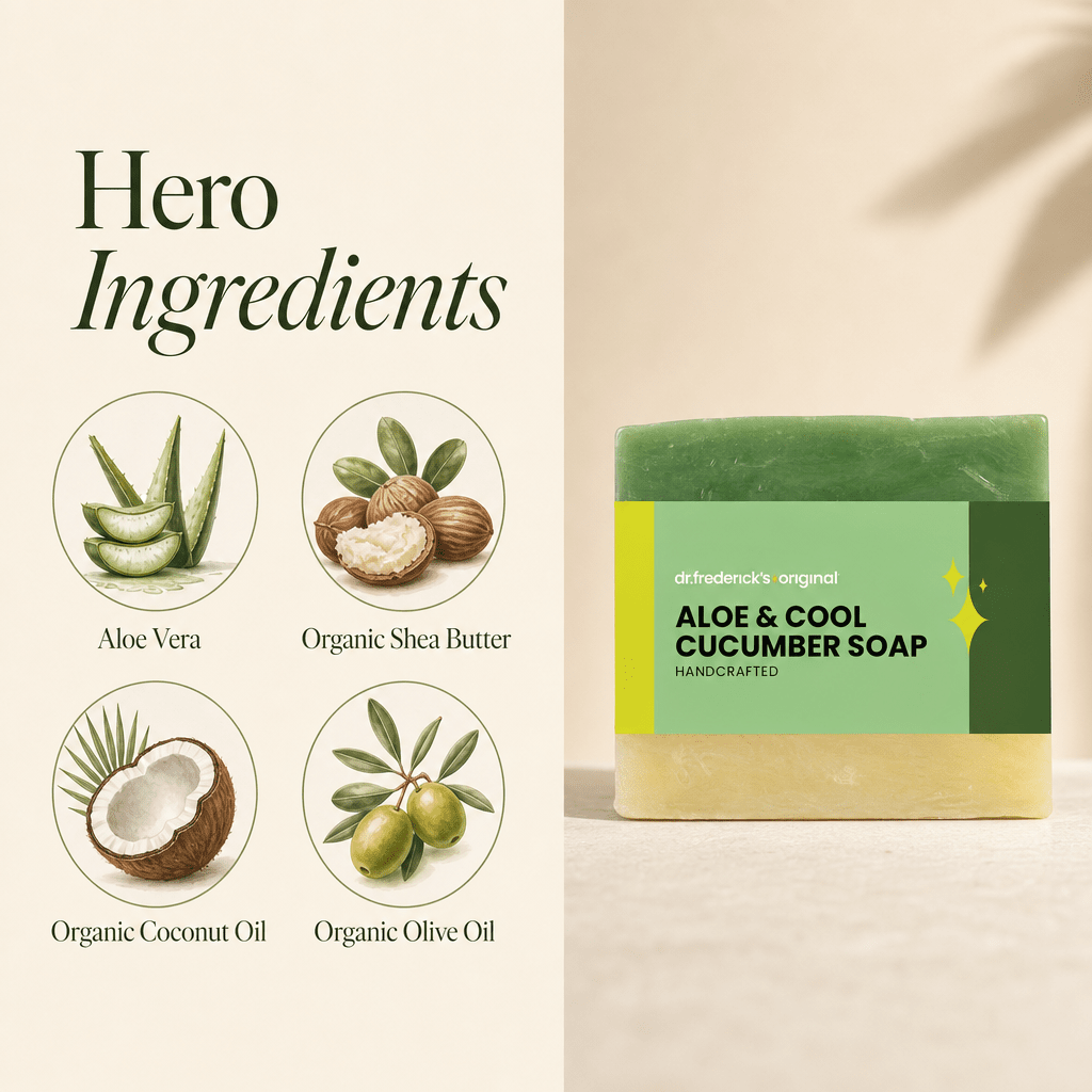 Aloe & Cool Cucumber Soap - 4oz Bath Dr. Frederick's Original 
