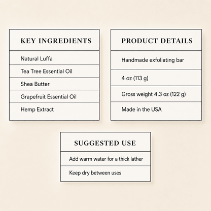 Exfoliating Luffa Bar Bath Dr. Frederick's Original 