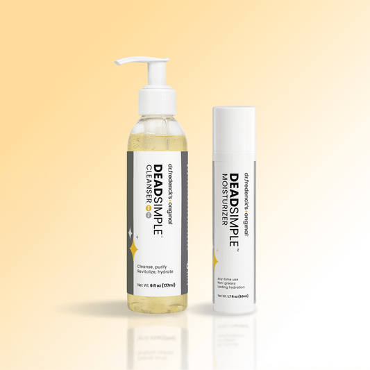 DeadSimple™ Cleanse + Hydrate Duo - Gentle Cleanser & Moisturizer Facial Care Fast Bundle 