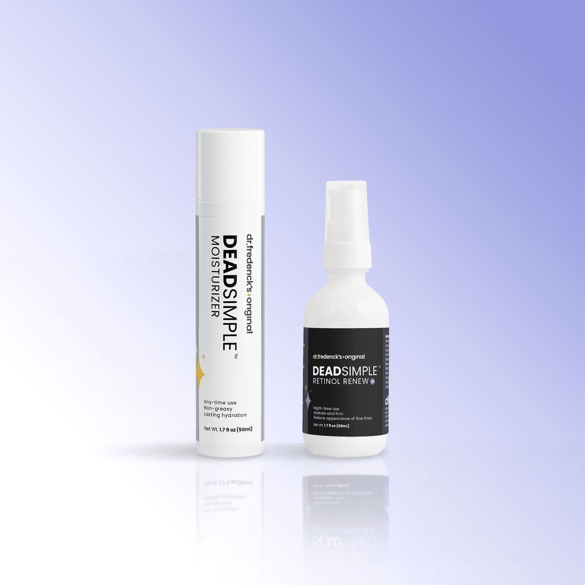 DeadSimple™ Day + Night Duo - Moisturizer & Retinol Renew Facial Care Fast Bundle 