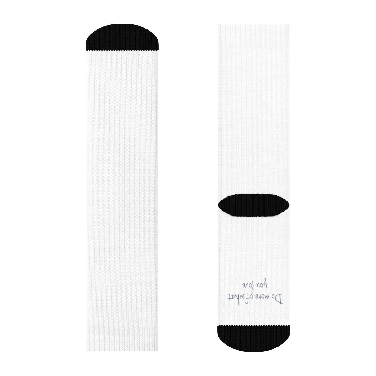 Dr. Frederick&#39;s Original Crew Socks - &quot;Do More of What You Love&quot; All Over Prints Printify 