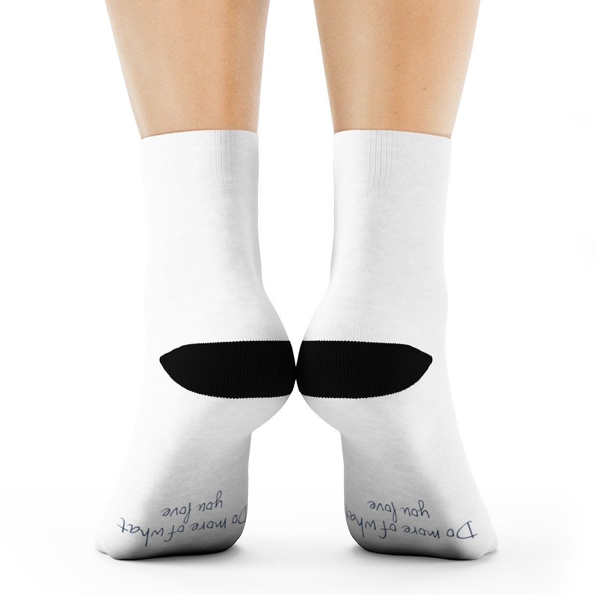 Dr. Frederick&#39;s Original Crew Socks - &quot;Do More of What You Love&quot; All Over Prints Printify 3/4 Crew 